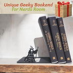 Renovatio Black Metal Bookend – Sturdy, Non-Slip Minimalist Bookends with Non-Skid Base for Shelves – Unique Geeky Decor for Home, Office & Kids Room – LOTR - style: LOTR