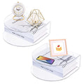 HMYHUM Acrylic Floating Nightstand Set of 2, Wall Mounted Bedside Table for Bedroom, Hanging, 8 lbs Load, 10.5" L x 10 "W x 4" H, Clear