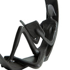 Danya B. Contemporary Encircled Male & Female Reader Cast Iron Sculpture Bookend Statues (Set of Male and Female)