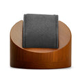 Oirlv Solid Wood Single Watch Display Stand Watch Organizer Showcase Jewelry Display Stand(Round Single, Grey) - color: Grey, size: Round Single