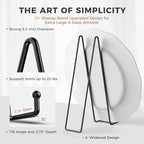 TR-LIFE 14 Inch Heavy Duty Plate Stand (4 Pack) - Metal Display Easel for Large Plates, Platters, Picture Frames, Signs, and Posters - size: 14 Inch