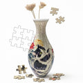 3D Puzzle Vase Unique Flower Vase for Adults Made by 160 Curved Plastic Puzzle Pieces, Vases for Flower Home Creative Gift for Parents & Housewarming - color: Kitten