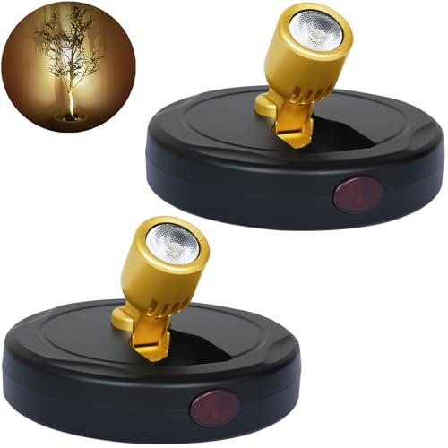 LED Spotlight Indoor,Rechargeable Battery Uplighting Indoor, Mini Accent Spot Lights for Plants Tree Wall Art Display Painting Artwork Portrait Dartboard Closet Gallery Photo - color: Gold