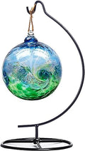 Ornament Display Stand Air Plant Stand Iron Hanging Stand Flower Pot Stand Rack Holder for Hanging Glass Globe Witch Ball Terrarium Christmas Ornament and Home Wedding Decoration (Moon shape2)