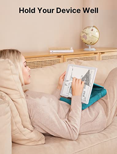 JSAUX Tablet Pillow Stand, Tablet Stand Holder Dock for Lap, Bed and Desk Compatible with iPad Pro 11 10.5 9.7 10.2 Air Mini, Kindle, Tablets, Phones, E-Reader, Books and More 4-10.9'' Devices Green - color: Green