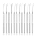 12 PCS Pottery Needle Tool, Clay Needle Tools, Stainless Steel Ceramic Detail Tools, Sculpting Tools Supplies for Ceramics, Sculpting, DIY Craft and Detailed Carving - color: 12 PCS