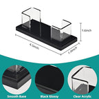 PecMuikee Business Card Holder for Desk，Acrylic Business Card Display Stand,Multiple Business Card Holders for Office, Exhibition, Home, Restaurant 1Slot 2 Pcs