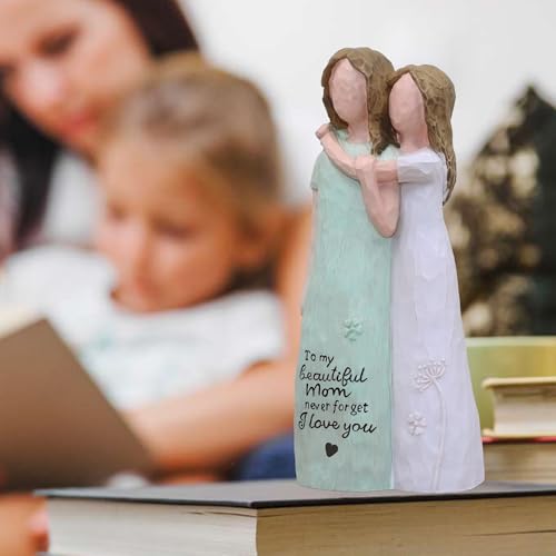 Gifts for Mom, Birthday Gifts for Mom from Daughter, Sculpted Hand-Painted Figurine (Green) - color: Green