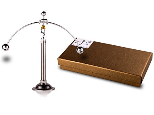 Sunnytech Steel Balance Toy Weightlifter Kinetic Art Balance Toy Balancing Decompressive Science Psychology Home Offic Decor Desk Decor WJ049 - style: WJ049