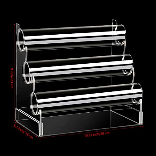 Clear Acrylic Bracelet Holder with 3 Tier Racks, Jewelry Organizer Stand and Display Jewelry Organizer for Wrist Watch