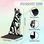 Peacoblue Metal Bookends for Shelves, Modern Decorative Heavy Duty Study Book Ends Stoppers for Office, Desk, Shelf, Room 5.3"x4.3"x7.9" Cast Iron Simple Tall Bookends 1 Pair (German Shepherd) - style: German Shepherd