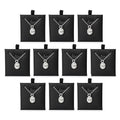 Oirlv 10 PCS Jewelry Cards PU leather Earring Necklace Card for Selling Jewelry Display Cards - style: PJ01103