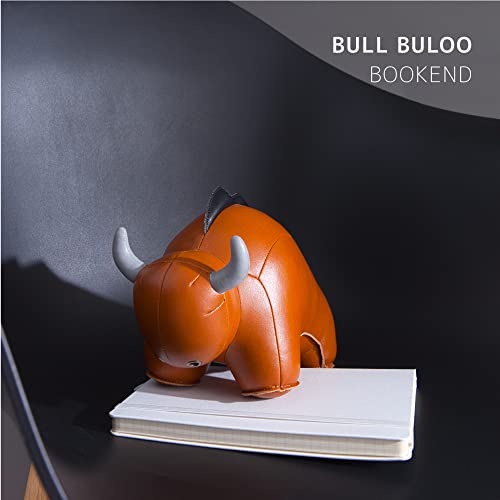 zuny Series Bookend Tan for Shelves, Office Decorative- Bull Buloo - color: Bull Buloo