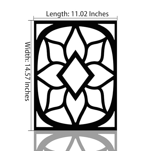 GlintHome Black Metal Wall Art - Minimalist 3D Textured Boho Abstract Sculptures Wall Art for Office Living Room Garden Bedroom Bathroom Home Decor - color: Black-014, size: Small