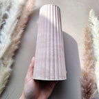 Wehous Silicone Vase Molds for Resin Concrete, Striped Tall Flower Vase Epoxy Resin Casting Mold, Display Ornament Molds for Resin Cement Plaster, Container Storage Mold DIY Art Craft Home Decor