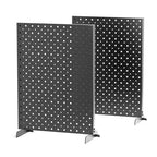Ultrawall Pegboard Display Stand, Metal Tabletop Pegboard Display, Accessories Rack Organizer for Jewelry, Retail Stores, Craft Shows, 12"X16", 2pcs Black - size: 2Pack 12"X16"