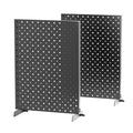 Ultrawall Pegboard Display Stand, Metal Tabletop Pegboard Display, Accessories Rack Organizer for Jewelry, Retail Stores, Craft Shows, 12"X16", 2pcs Black - size: 2Pack 12"X16"