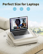 SAIJI Computer Lap Desk with Pillow Cushion,Ultra Lightweight Portable Computer Stand Desk for Couch, Bed & Chair - size: Mediuml