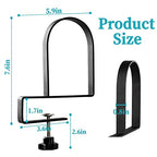 AJART Adjustable Book Ends for Shelves: Black Heavy Duty Bookends - Metal Clamp Book Organizer Storage Holders - color: Black