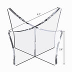 Acrylic Ball Holder 3-Pack, Small Size for Baseball, Softball & Golf Ball; Medium & Large Size for Basketball, Soccer, Volleyball; Horizontal Size for Rugby and Football - style: Large - 4.7 x 2.6 inch