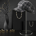Yookeer 2 Set 12 Inch Clear Acrylic Hat Stands and Wig Display Rack Stands for Multiple Hats Display Tabletop Baseball Caps Watch Helmets Tabletop (Round Bottom) - color: 12 Inch in Height, style: Round Bottom