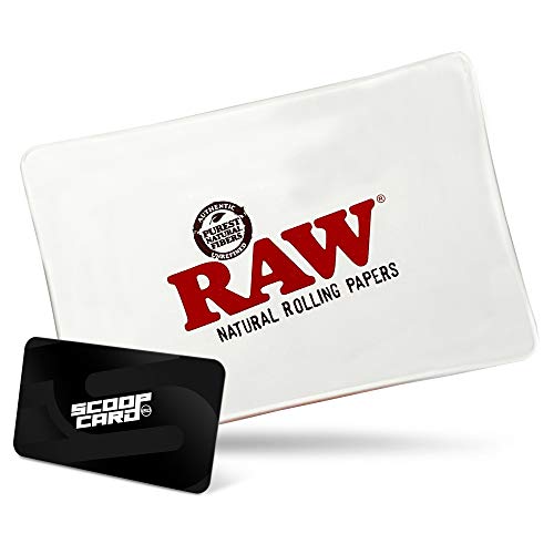 RAW Rolling Tray Glass Star Tray | Size Mini | Shatter Resistant and Extremely Durable That is Elegant Sleek and Transparent Heat Resistant Glass