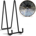 IPAME 14 Inch Heavy Duty Plate Stand (2 Pack) – Metal Display Easel for Large Plates, Platters, Picture Frames, Plaques, Signs and Posters - size: 14 Inch