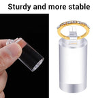 5 Pack Clear Ring Display Stand, Acrylic Ring Display Holder, Cylinder Jewelry Stand Organizer for Wedding Engagement Rings, Sturdy Solid Showcase for Photography Boutique Cosmetic Crafts