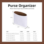 DGAZ Lightweight Purse Organizer Insert for Hermes Evelyne Bag,Silk and Dupontpaper handbag inner for Luxury Bags(Gold,TPM)