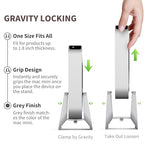 AFOOYO Mac Mini Stand, ABS Vertical Holder - Universal Fit for Mac Mini 2010-2024 M1 M2 M4 Pro, Compatible with Laptop & Mini PC (Gray)