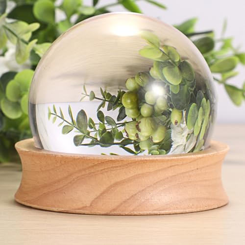 JUXYES Wooden Sphere Holder Display Stand, 3 Pack Large Wood Sport Ball Stand, Simple Round Display Easel Stands for Soccer Ball, Footballs, Baseball, Tolleyball, Basketball, Rugby, 2.8" - color: Wood, size: 2.8" - 3 PCS