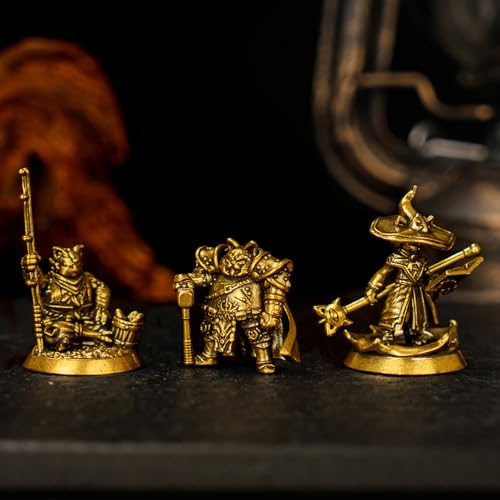 100% Solid Brass Warrior Cat Statue - Handcrafted Armored Feline Sculpture, Vintage Battle-Ready Decor, Unique Desk Ornament for Home & Office, for Cat Lovers & Fantasy Collectors - style: Warrior cat