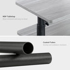 360° Swivel Side Table with Storage, Height Adjustable, Smooth-Rolling Wheels, C-Shaped End Table for Couch/Sofa, Recliner, Living Room, Grey Walnut-Look - color: Grey Walnut - Look