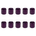 Mega Candles 10 pcs Dark Purple 1/2 Inch Diameter Ceramic Chime Ritual Spell Candle Holders, Great for Casting Chimes, Meditation, Rituals, Spells, Vigil, Witchcraft, Wiccan Supplies - color: Dark Purple, size: 10 Pieces