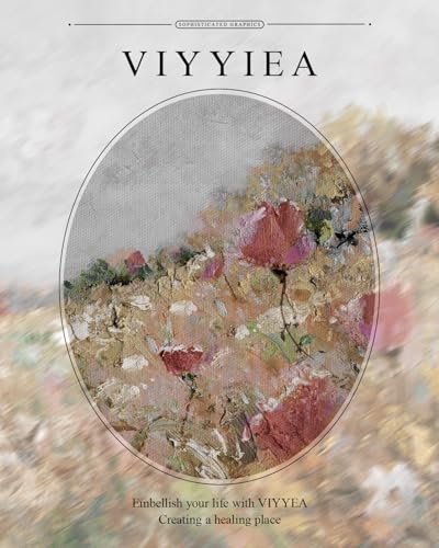 VIYYIEA Gold Framed Wall Art Canvas Print Home Decor Flower Art Vintage Botanical Print Rustic Farmhouse Wall Decor Mid Century Modern Art Coastal Print Floral Room Decor Wall Pictures Bedroom 16x20in - color: Blossom, size: 20"L x 16"W