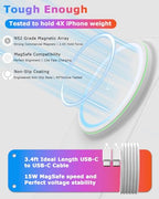 Mag.Safe Charger Stand, Magnetic Wireless Charging Station for iPhone 17/16/15/14/13/12 Series (Lunar White) - color: Lunar White