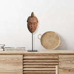 RattanView Mask Display Stand Holder for African and Tribal Mask Artifacts Statues Sculpture Figurine for Displays, Shows and Art Exhibits(4.72 x 4.72 x 16.5 Inch) - size: 4.72 x 4.72 x 16.54 Inch