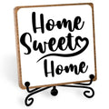 Toerifer Funny Home Decor, Home Sweet Home Sign, Cute Home Gifts for Women Men, Housewarming Gifts for Family, Wooden Plaque for Living Room, Home, Desk Cubicles - style: sweet home