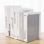 Metal Book Ends Bookend for Shelves Book Holder - color: Gray