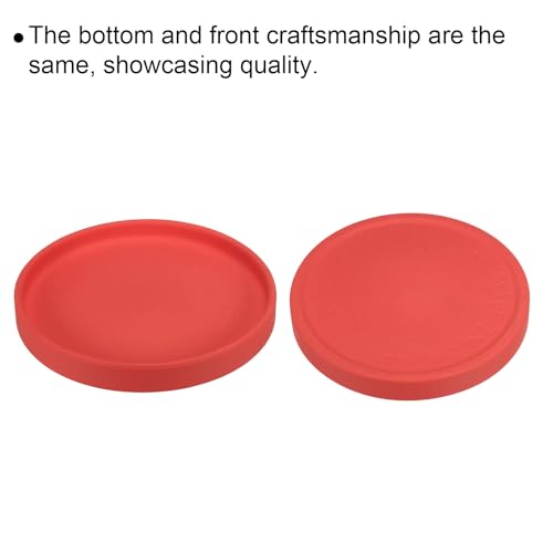PATIKIL 6 Inch Round Ceramic Plant Saucer, Plant Saucer Tray Flower Planter Drip Tray for Indoors Outdoors Patio Balcony, Red - color: Red