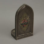 Veronese Design 8 1/4" The Immaculate Heart of Mary Resin Sculpture Bronze Finish Standing Plaque Single Bookend