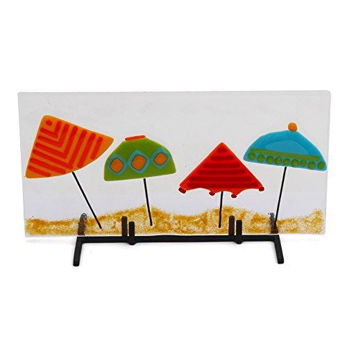 Milltown Merchants Metal Display Stand - Great for Displaying Ceramic Tiles, Plaques, and Warm Glass Art Creations - Portable Stand (1 PACK) - color: Modern Base Stand