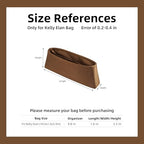 DGAZ Silk Purse Organizer Insert Fits Hermes Kelly Elan Bags，Silky Smooth Bag Organizer，Luxury Handbag & Tote Shaper(Gold) - color: Gold