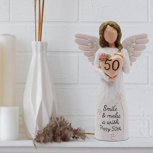 50th Birthday Gifts for Her, 50th Birthday Gifts for Women, 50 Year Old Gifts for Women, Sculpted Hand-Painted Figurine - style: 50th Birthday Gifts