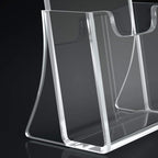 HIIMIEI 2 Pack 4 inch Wide Acrylic Brochure Holders for Pamphlets, Cards, Brochures, Magazines, Literature, Pamphlets Display Stand for Countertop - size: 4''x 6''
