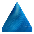 Amazing Gemstone Blue Onyx Pyramid Crystal Healing Stones - 2" Great Pyramid Figurine of Natural Stone Pyramid for Meditation, Reiki, Chakra Balancing and Crystal Pyramids Grid - color: Blue Onyx