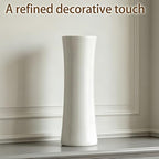 12 Inch White Vase Ceramic Flower Vase, Tall Vases for Pampas Grass, Home Decor, Modern Textured Vases for Living Room Decorations,Table Centerpieces,Shelf,Farmhouse Small Ceramic Vase - style: Shape 9