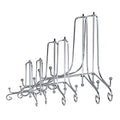 LIONWEI LIONWELI 6 Pack Iron Display Stand,Silver Iron Easel Plate Holder Stand for Displaying Pictures, Plates, Books and Arts (4, 6, 8 inch) - color: Silver