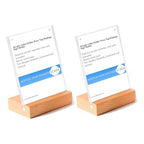 2 Pack Acrylic Label Holder Price Tag Displays Sign Holder Data Card Holder Table Top Sign Stand(90*60mm/3.54x2.36 inches)