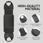 Fintie Universal Tablet Hand Strap Holder for 9-11 Inch Tablets eReaders, 360 Degrees Swivel PU Leather Secure Portable Adjustable Handle Grip for iPad, Galaxy Tab and 9-11" Tablets, Black - color: Black